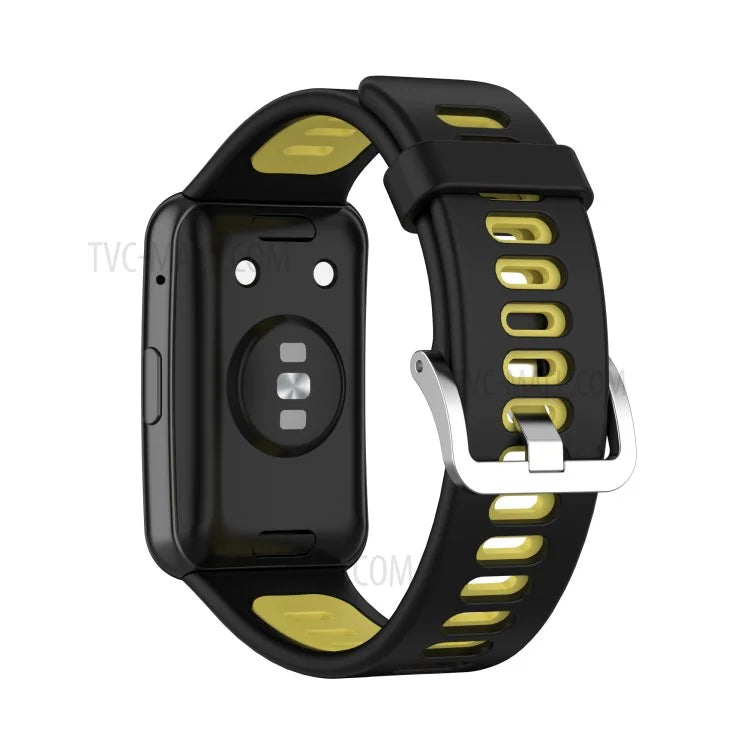 Soft Silicone Dual Color Watch Strap for Huawei Watch Fit