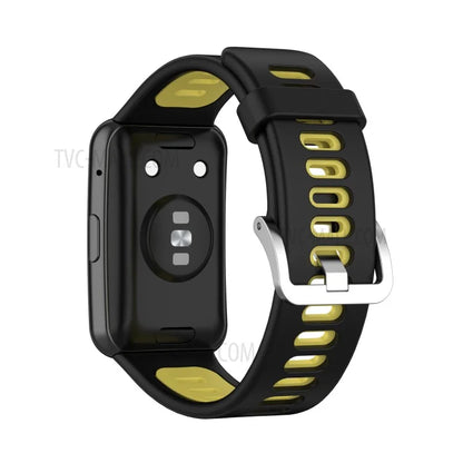 Soft Silicone Dual Color Watch Strap for Huawei Watch Fit