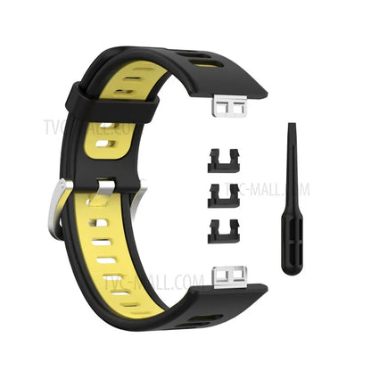 Soft Silicone Dual Color Watch Strap for Huawei Watch Fit