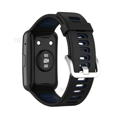 Soft Silicone Dual Color Watch Strap for Huawei Watch Fit