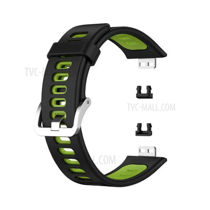 Soft Silicone Dual Color Watch Strap for Huawei Watch Fit