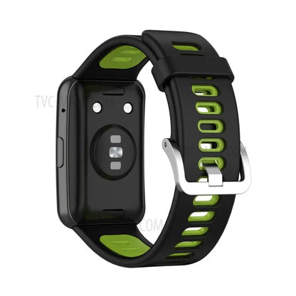 Soft Silicone Dual Color Watch Strap for Huawei Watch Fit
