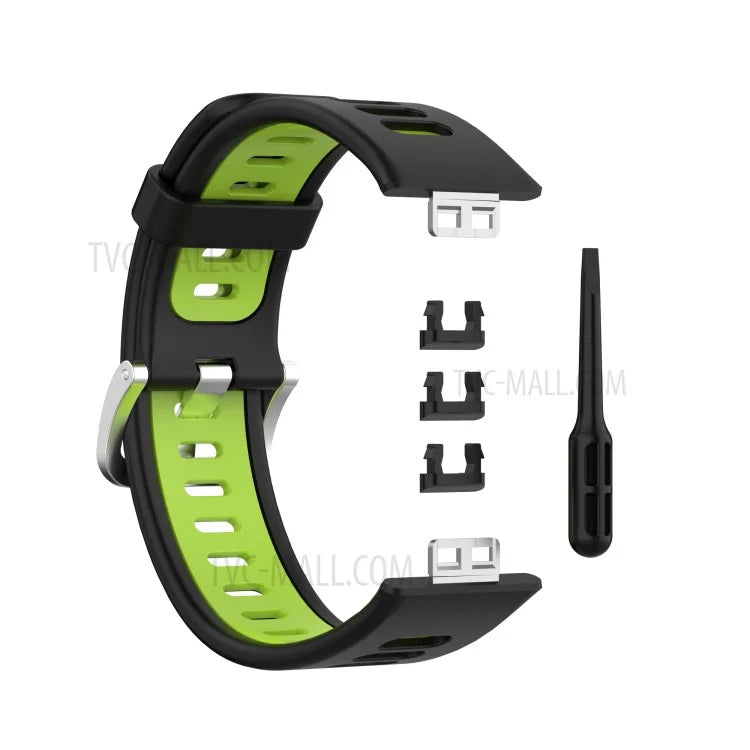 Soft Silicone Dual Color Watch Strap for Huawei Watch Fit