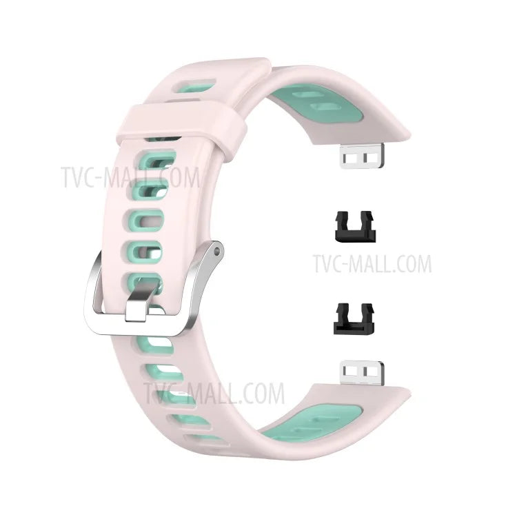 Soft Silicone Dual Color Watch Strap for Huawei Watch Fit