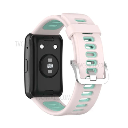 Soft Silicone Dual Color Watch Strap for Huawei Watch Fit