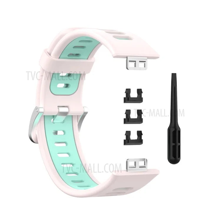Soft Silicone Dual Color Watch Strap for Huawei Watch Fit