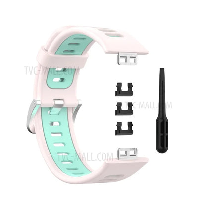 Soft Silicone Dual Color Watch Strap for Huawei Watch Fit