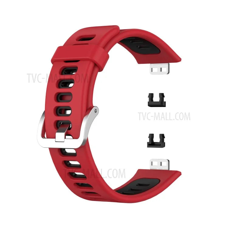 Soft Silicone Dual Color Watch Strap for Huawei Watch Fit