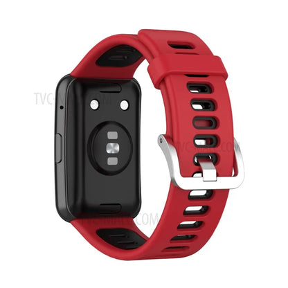 Soft Silicone Dual Color Watch Strap for Huawei Watch Fit