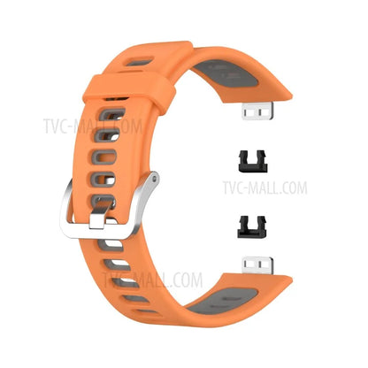 Soft Silicone Dual Color Watch Strap for Huawei Watch Fit