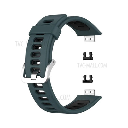 Soft Silicone Dual Color Watch Strap for Huawei Watch Fit