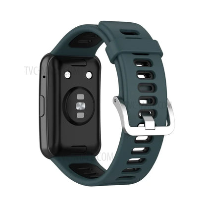 Soft Silicone Dual Color Watch Strap for Huawei Watch Fit
