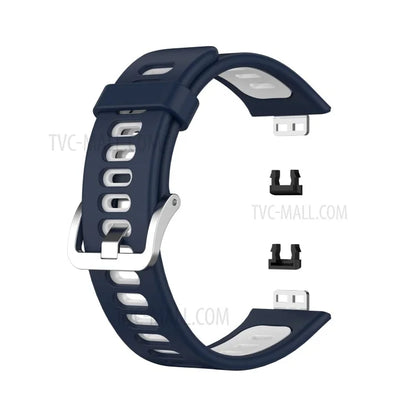 Soft Silicone Dual Color Watch Strap for Huawei Watch Fit