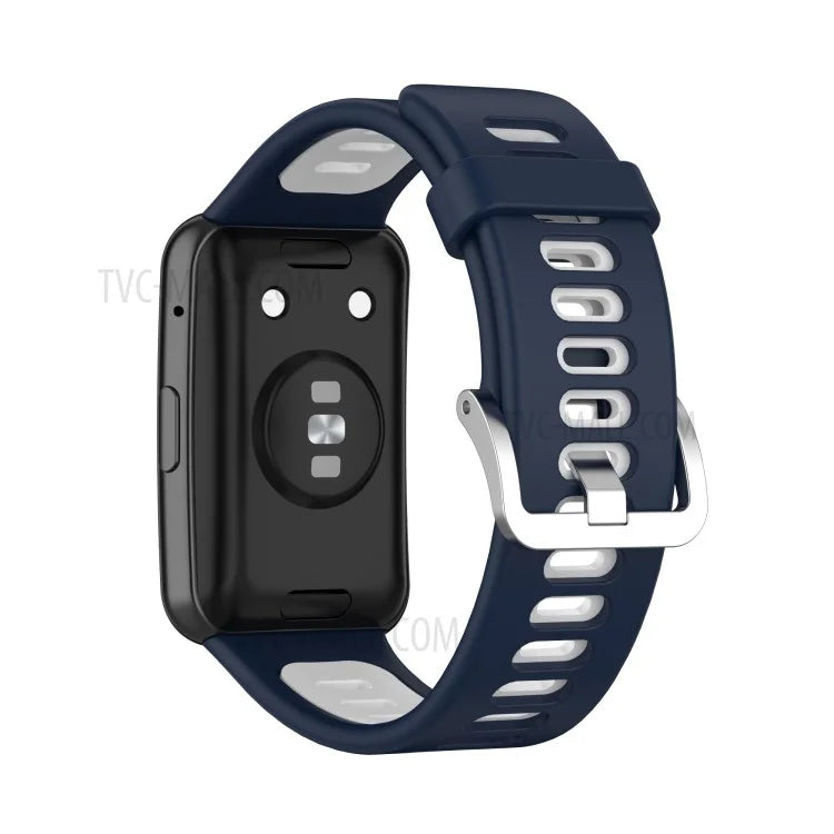 Soft Silicone Dual Color Watch Strap for Huawei Watch Fit