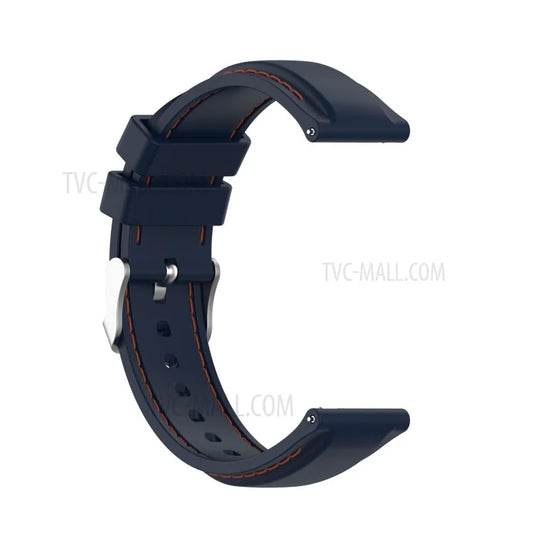 20mm Silicone Watchband Wrist Strap Replacement for Samsung Galaxy Watch4 Classic 46mm 42mm/Watch4 44mm 40mm/Galaxy Watch3 41mm/Amazfit GTS2
