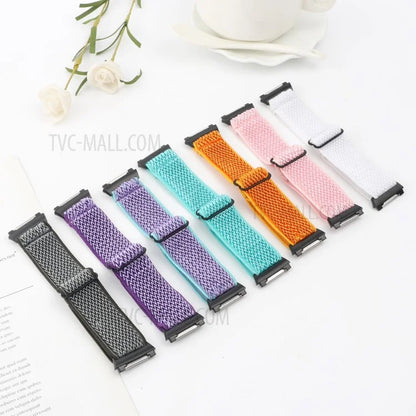 Wave Pattern Nylon Elastic Replacement Wristband Smart Watch Strap Belt for Fitbit Ionic