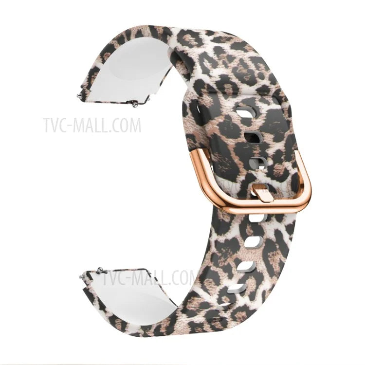 Pattern Printing Soft Silicone Smart Watch Band Strap Replacement 19mm for Haylou LS01