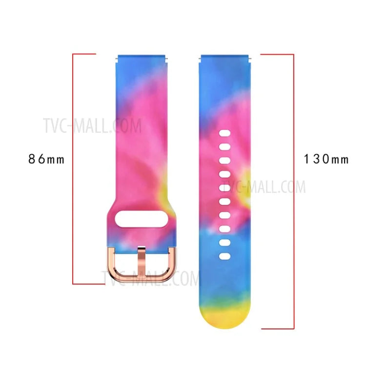 Pattern Printing Soft Silicone Smart Watch Band Strap Replacement 19mm for Haylou LS01