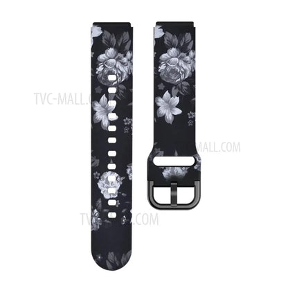 Pattern Printing Soft Silicone Smart Watch Band Strap Replacement 19mm for Haylou LS01