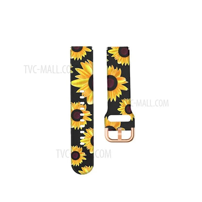 Pattern Printing Soft Silicone Smart Watch Band Strap Replacement 19mm for Haylou LS01