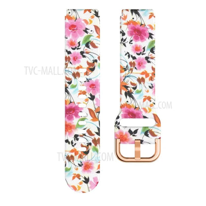 Pattern Printing Soft Silicone Smart Watch Band Strap Replacement 19mm for Haylou LS01