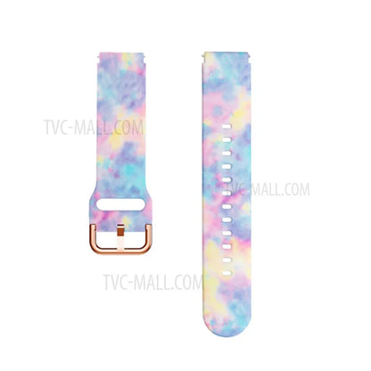 Pattern Printing Soft Silicone Smart Watch Band Strap Replacement 19mm for Haylou LS01