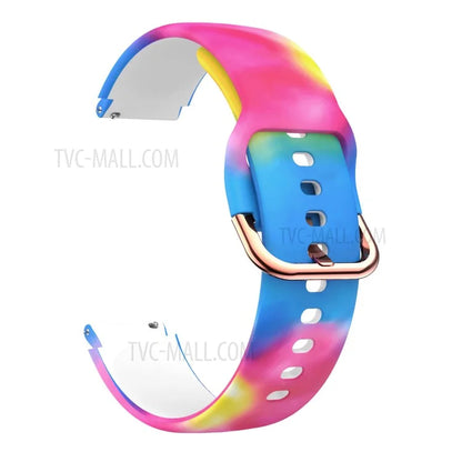 Pattern Printing Soft Silicone Smart Watch Band Strap Replacement 19mm for Haylou LS01