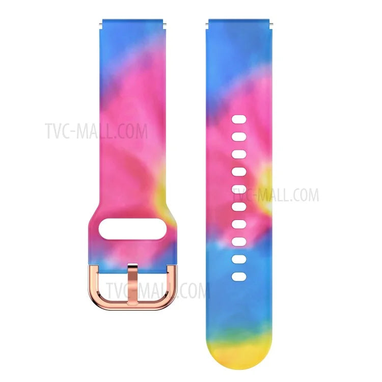 Pattern Printing Soft Silicone Smart Watch Band Strap Replacement 19mm for Haylou LS01