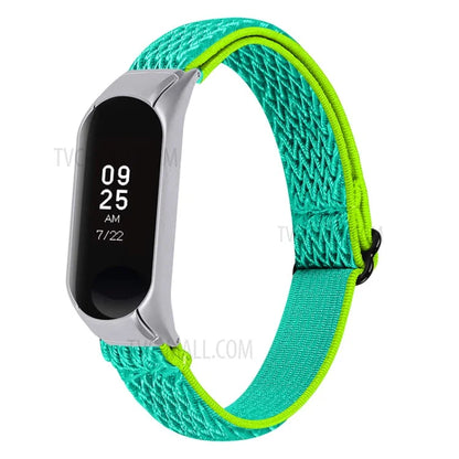 Braided Nylon Strap Watch Band Adjustable Elastic Solo Sports Loop Bracelet for Xiaomi Mi Band 4 / 3