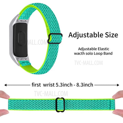 Braided Nylon Strap Watch Band Adjustable Elastic Solo Sports Loop Bracelet for Xiaomi Mi Band 4 / 3