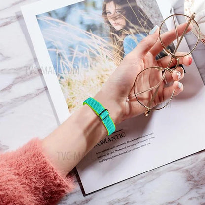 Braided Nylon Strap Watch Band Adjustable Elastic Solo Sports Loop Bracelet for Xiaomi Mi Band 4 / 3