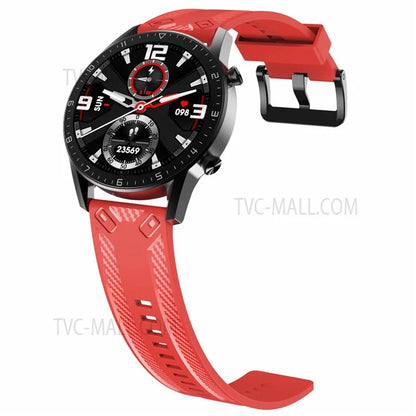 20mm Breathable Sport Silicone Watch Bands Carbon Fiber Textured Replacement Straps for Amazfit GTS3 / GTR 42mm / Samsung Galaxy Watch 42mm 46mm / Watch4 Classic 42mm 46mm