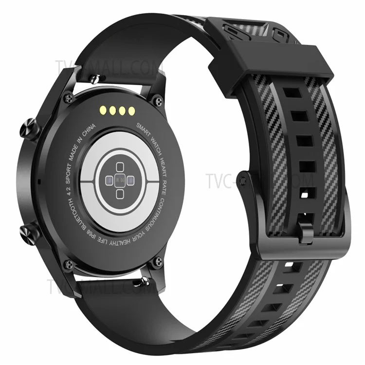 20mm Breathable Sport Silicone Watch Bands Carbon Fiber Textured Replacement Straps for Amazfit GTS3 / GTR 42mm / Samsung Galaxy Watch 42mm 46mm / Watch4 Classic 42mm 46mm