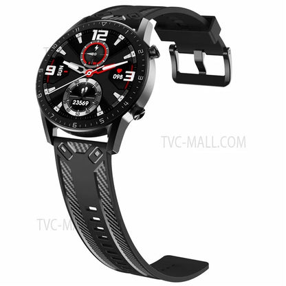 20mm Breathable Sport Silicone Watch Bands Carbon Fiber Textured Replacement Straps for Amazfit GTS3 / GTR 42mm / Samsung Galaxy Watch 42mm 46mm / Watch4 Classic 42mm 46mm