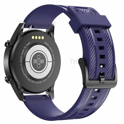 20mm Breathable Sport Silicone Watch Bands Carbon Fiber Textured Replacement Straps for Amazfit GTS3 / GTR 42mm / Samsung Galaxy Watch 42mm 46mm / Watch4 Classic 42mm 46mm