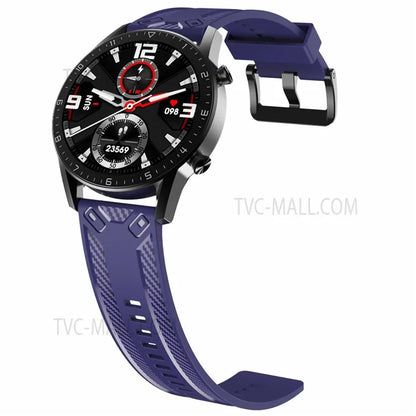 20mm Breathable Sport Silicone Watch Bands Carbon Fiber Textured Replacement Straps for Amazfit GTS3 / GTR 42mm / Samsung Galaxy Watch 42mm 46mm / Watch4 Classic 42mm 46mm