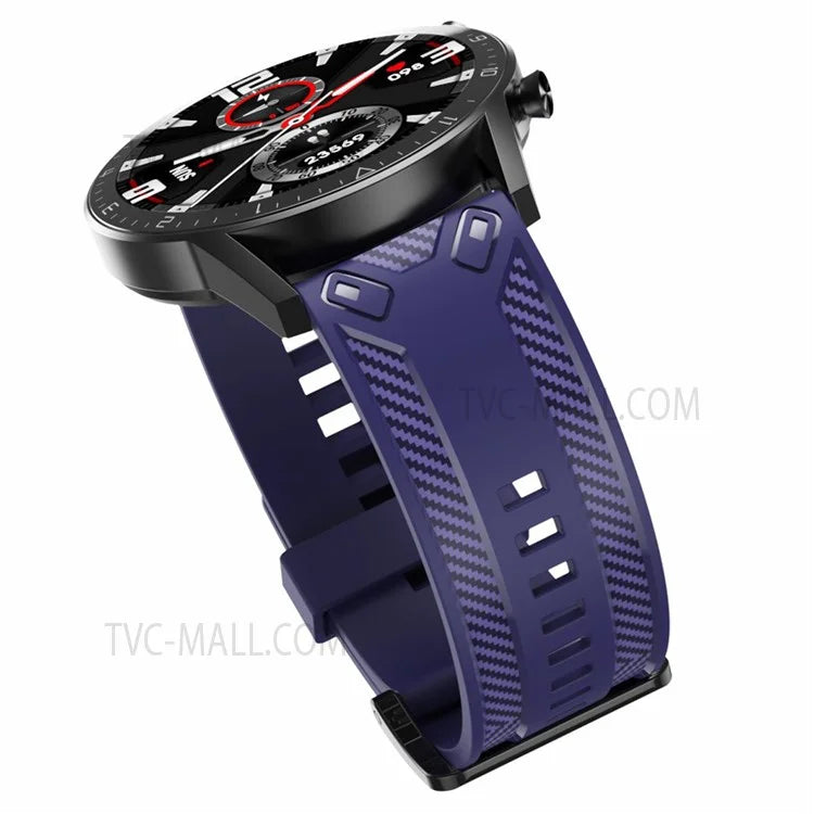 20mm Breathable Sport Silicone Watch Bands Carbon Fiber Textured Replacement Straps for Amazfit GTS3 / GTR 42mm / Samsung Galaxy Watch 42mm 46mm / Watch4 Classic 42mm 46mm