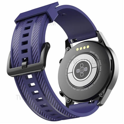 20mm Breathable Sport Silicone Watch Bands Carbon Fiber Textured Replacement Straps for Amazfit GTS3 / GTR 42mm / Samsung Galaxy Watch 42mm 46mm / Watch4 Classic 42mm 46mm