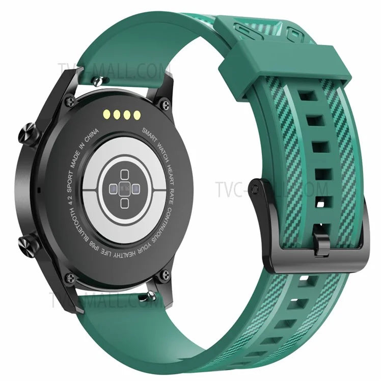 20mm Breathable Sport Silicone Watch Bands Carbon Fiber Textured Replacement Straps for Amazfit GTS3 / GTR 42mm / Samsung Galaxy Watch 42mm 46mm / Watch4 Classic 42mm 46mm