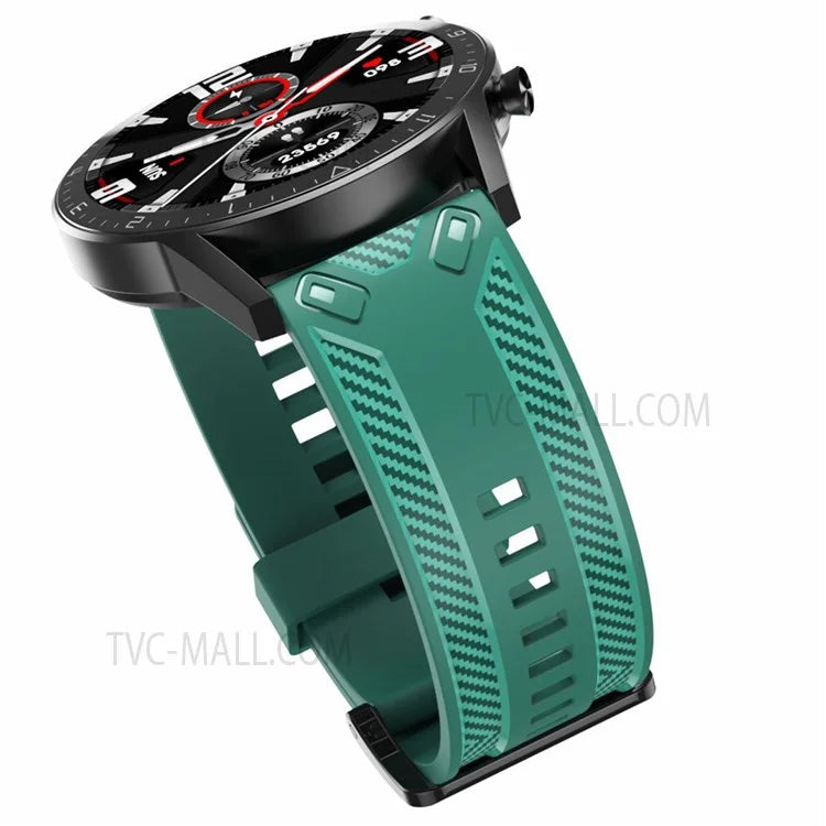 20mm Breathable Sport Silicone Watch Bands Carbon Fiber Textured Replacement Straps for Amazfit GTS3 / GTR 42mm / Samsung Galaxy Watch 42mm 46mm / Watch4 Classic 42mm 46mm