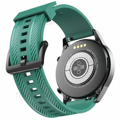 20mm Breathable Sport Silicone Watch Bands Carbon Fiber Textured Replacement Straps for Amazfit GTS3 / GTR 42mm / Samsung Galaxy Watch 42mm 46mm / Watch4 Classic 42mm 46mm