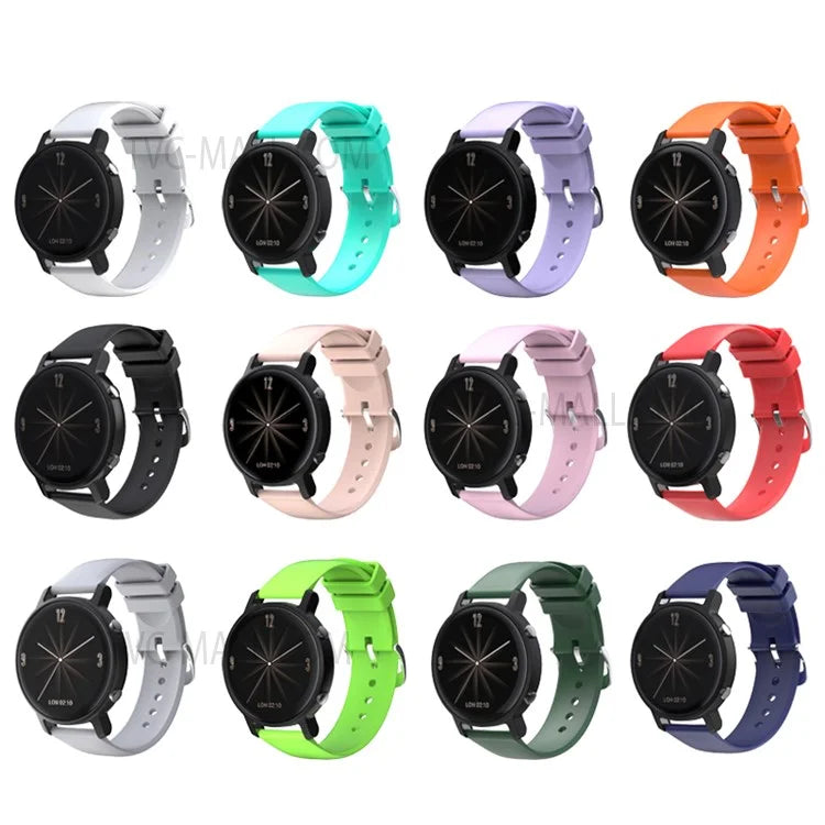 Solid Color Silicone 20mm Watch Strap for Huawei Watch GT2 42mm / Huami Amazfit GTS 3