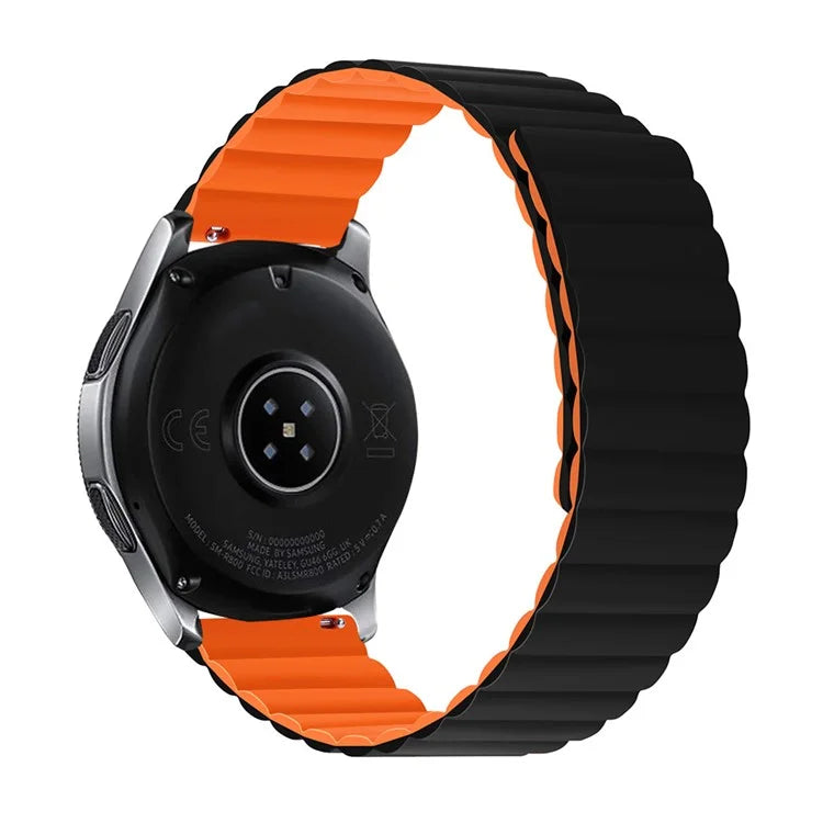 For Samsung Galaxy Watch 5 40mm / Watch 5 44mm / Watch 5 Pro 45mm Replacement Silicone Watch Strap 20mm Magnetic Adjustable Wrist Band