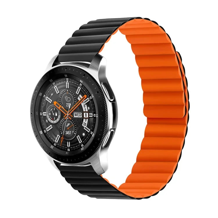For Samsung Galaxy Watch 5 40mm / Watch 5 44mm / Watch 5 Pro 45mm Replacement Silicone Watch Strap 20mm Magnetic Adjustable Wrist Band