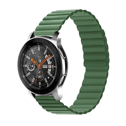 For Samsung Galaxy Watch 5 40mm / Watch 5 44mm / Watch 5 Pro 45mm Replacement Silicone Watch Strap 20mm Magnetic Adjustable Wrist Band