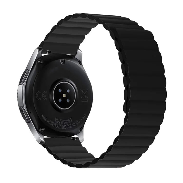 For Samsung Galaxy Watch 5 40mm / Watch 5 44mm / Watch 5 Pro 45mm Replacement Silicone Watch Strap 20mm Magnetic Adjustable Wrist Band