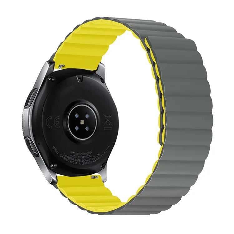 For Samsung Galaxy Watch 5 40mm / Watch 5 44mm / Watch 5 Pro 45mm Replacement Silicone Watch Strap 20mm Magnetic Adjustable Wrist Band