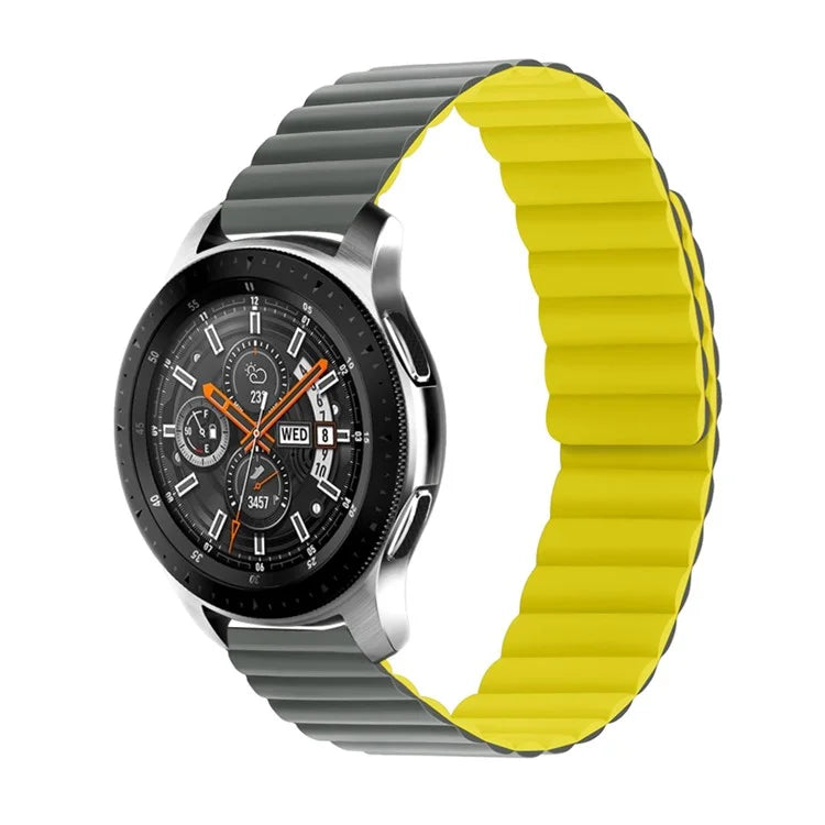 For Samsung Galaxy Watch 5 40mm / Watch 5 44mm / Watch 5 Pro 45mm Replacement Silicone Watch Strap 20mm Magnetic Adjustable Wrist Band