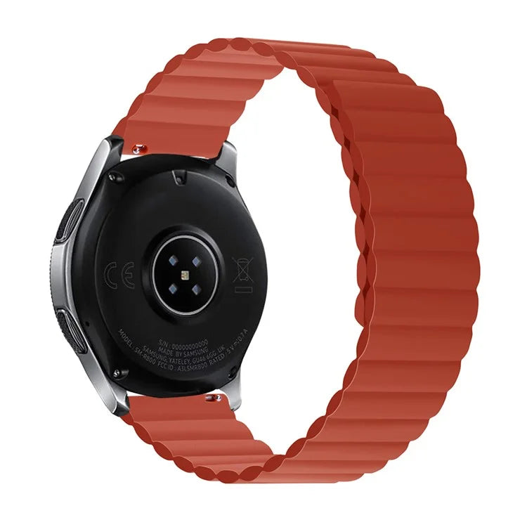 For Samsung Galaxy Watch 5 40mm / Watch 5 44mm / Watch 5 Pro 45mm Replacement Silicone Watch Strap 20mm Magnetic Adjustable Wrist Band