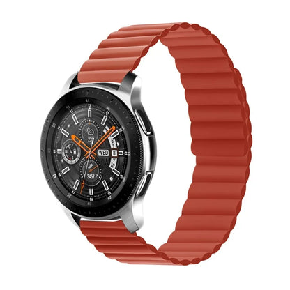 For Samsung Galaxy Watch 5 40mm / Watch 5 44mm / Watch 5 Pro 45mm Replacement Silicone Watch Strap 20mm Magnetic Adjustable Wrist Band